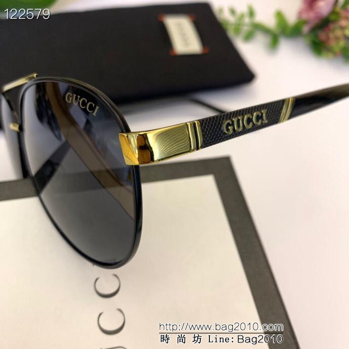 GUCCI古馳 新款墨鏡 男士休閒飛行鏡 偏光司機駕駛鏡 金屬輕盈蛤蟆鏡  lly1171